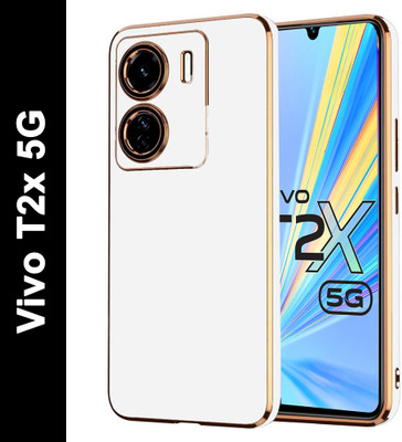 Micvir Back Cover for Vivo T2X 5G(White, Silicon, Pack of: 1)