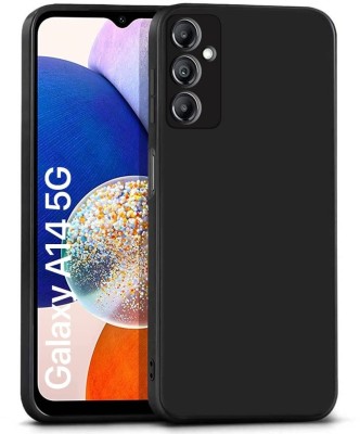 S-Line Back Cover for Samsung Galaxy A14 5G, Premium Fiber texture Soft Silicon Anti Scratch(Black, Pack of: 1)