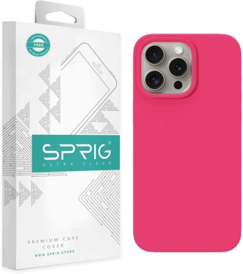 Sprig Back Cover for APPLE iPhone 15 Pro, iPhone 15 Pro, 15 Pro(Pink, Grip Case, Silicon, Pack of: 1)