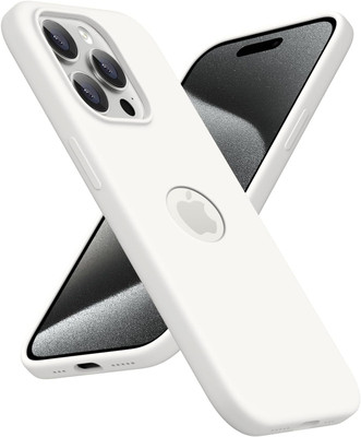 STJ Back Cover for Apple iPhone 13 Pro Max(White, Dual Protection, Silicon, Pack of: 1)