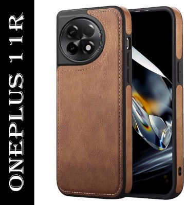 SEVEN7STAR Back Cover for OnePlus 11R 5G, Luxury Leather Case(Brown, Dual Protection, Pack of: 1)