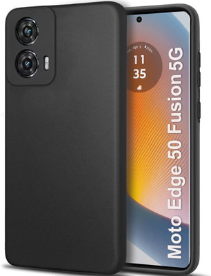 NKCASE Back Cover for Motorola Edge 50 Fusion(Black, Shock Proof, Pack of: 1)