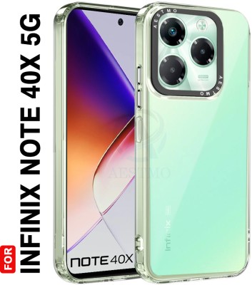 AESTMO Back Cover for Infinix Note 40X 5G(Transparent, Dual Protection, Pack of: 1)