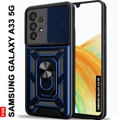 AelVouX Back Cover for Samsung Galaxy A33 5G(Blue, Ring Case, Pack of: 1)