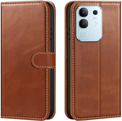 Forego Back Cover for Vivo T4X 5G(Brown, Cases with Holder, Pack of: 1)