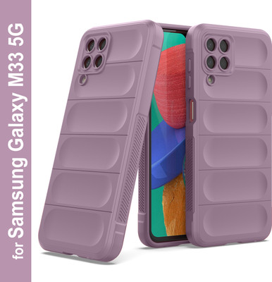 GLOBAL NOMAD Back Cover for Samsung Galaxy M33 5G(Purple, Grip Case, Silicon, Pack of: 1)