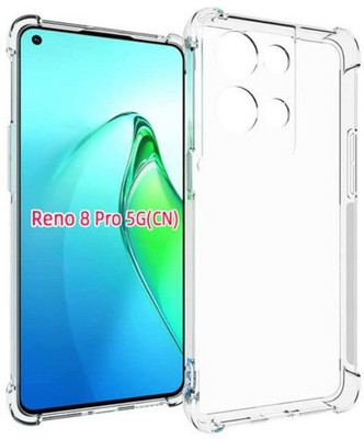 S-Softline Back Cover for Oppo Reno 8 Pro 5G, Transparent Soft Silicon TPU Shockproof(Transparent)