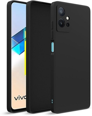 Ricka Back Cover for Vivo Y75 5G(Black, Grip Case, Pack of: 1)