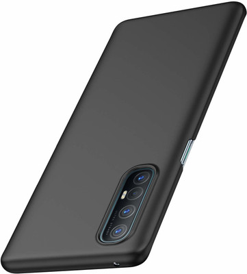 OIVZ Back Cover for OPPO RENO 4 PRO(Black, Camera Bump Protector, Silicon, Pack of: 1)