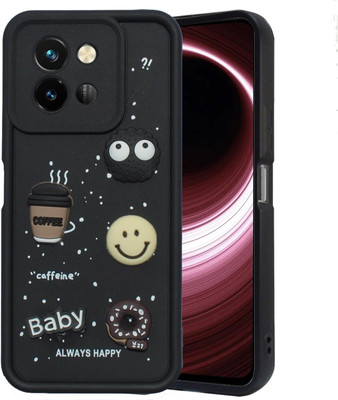 Seetu Back Cover for Vivo T3x 5G /Vivo Y58 5G /Vivo Y38 5G(Black)