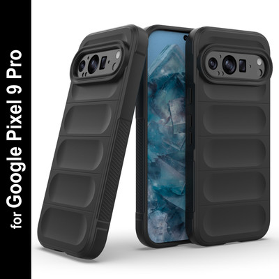 Zapcase Back Cover for Google Pixel 9 Pro(Black, 3D Case, Silicon, Pack of: 1)