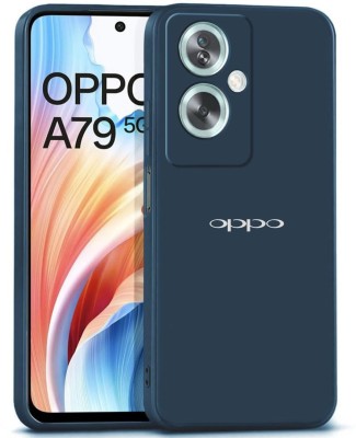 Cosmos joy Back Cover for Oppo A79 5G Soft Silicon Case blue(Blue, Shock Proof, Silicon, Pack of: 1)