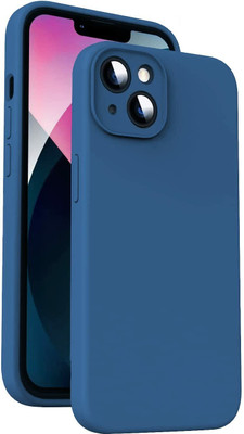 LAMIYANA Back Cover for iphone 14(Blue, Silicon, Pack of: 1)