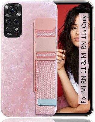 KC Back Cover for Mi Redmi Note 11 4G, Mi Redmi Note 11S 4G(Pink, Cases with Holder, Silicon, Pack of: 1)