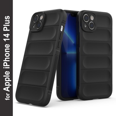 GLOBAL NOMAD Back Cover for Apple iPhone 14 Plus(Black, Grip Case, Silicon, Pack of: 1)