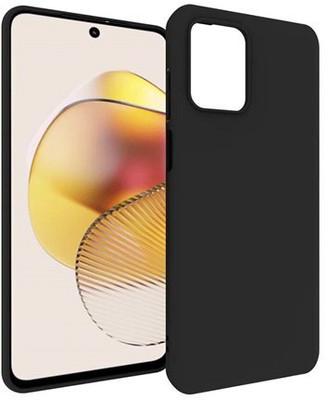 S-Softline Back Cover for Motorola Moto G73 5G, Plain Candy Case With Camera Protection(Black, Pack of: 1)
