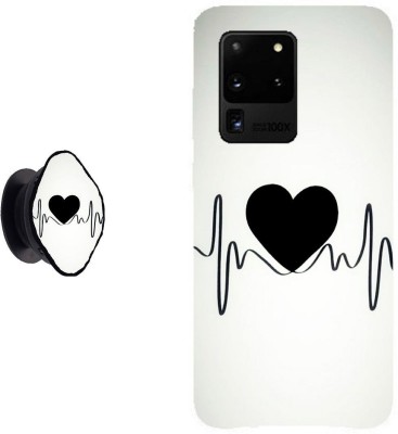 My Swag Back Cover for Samsung Galaxy S20 Ultra(White, Black, Cases with Holder, Pack of: 2)