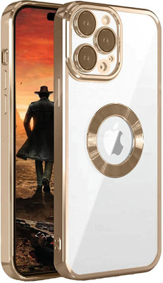 Yoox Back Cover for Apple iPhone13 Pro Max(Gold, Dual Protection, Silicon, Pack of: 1)