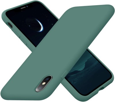 VURIOZZ Back Cover for iPhone X and XS(Green, Grip Case, Silicon, Pack of: 1)