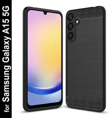 Zapcase Back Cover for Samsung Galaxy A15 5G(Black, Grip Case, Silicon, Pack of: 1)