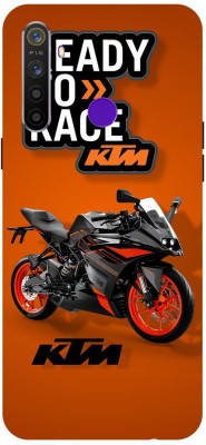 ADZIRE Back Cover for realme 5, RMX1911, KTM, BIKE, LOVER, RIDER, READY TO RACE(Orange, Hard Case, Pack of: 1)