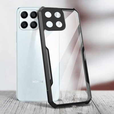 ASMANTIC Back Cover for Honor X8 4G(Black, Grip Case, Pack of: 1)