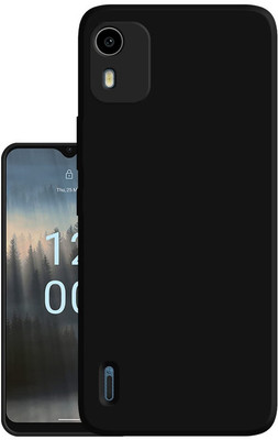 FwellT Back Cover for Nokia C12/ Nokia C12 Pro(Black, Grip Case, Silicon, Pack of: 1)