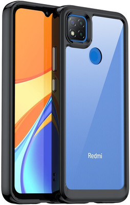 Cover Alive Back Cover for Mi Redmi 9(Black, Transparent, Shock Proof, Pack of: 1)