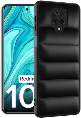 BOZTI Back Cover for Redmi Note 10 Lite(Black, Puffer, Silicon, Pack of: 1)