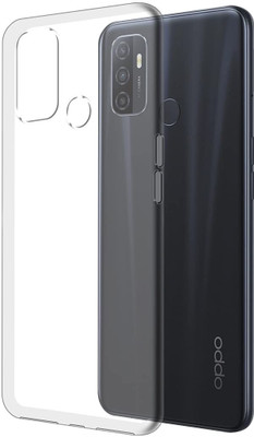 NIMMIKA ENTERPRISES Back Cover for Oppo A33 2020/Oppo A53 2020 Back Cover Transparent(Transparent, Shock Proof, Silicon, Pack of: 1)