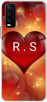 VS PRINT LINK Back Cover for VIVO Y12s \ V2033 \ RS, R LOVES S, RS NAME, RS Love Printed(Red, Hard Case, Pack of: 1)