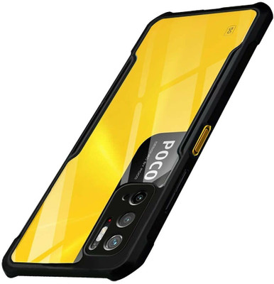 Micvir Back Cover for Poco M3 Pro 5G, Mi Redmi Note 10T(Transparent, Black, Shock Proof, Pack of: 1)