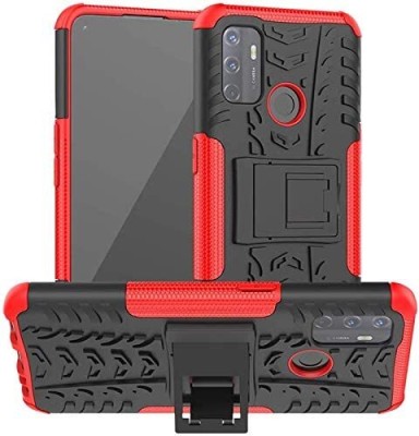 Elica Bumper Case for Oppo A53s(Red, Shock Proof, Pack of: 1)