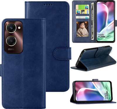 DeCorty Back Cover for Vivo Y28e 5G(Blue, Dual Protection, Pack of: 1)