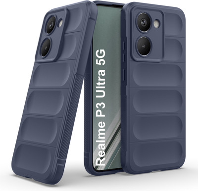 GLOBAL NOMAD Back Cover for Realme P3 Ultra 5G(Blue, 3D Case, Silicon, Pack of: 1)