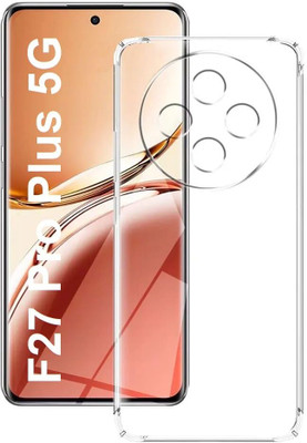 REALCASE Back Cover for Oppo F27 Pro Pllus 5G(Transparent, Camera Bump Protector, Silicon, Pack of: 1)