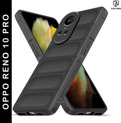 GLOBAL NOMAD Back Cover for Oppo Reno 10 Pro(Black, Shock Proof, Silicon, Pack of: 1)