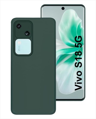 SBMS Back Cover for Vivo S18 5G(Green, Shock Proof, Silicon, Pack of: 1)
