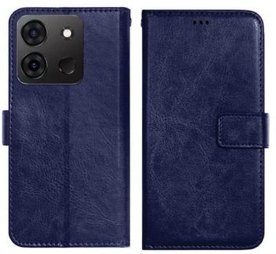 Loopee Flip Cover for Infinix Smart 7 HD, X6516(Blue, Dual Protection, Pack of: 1)