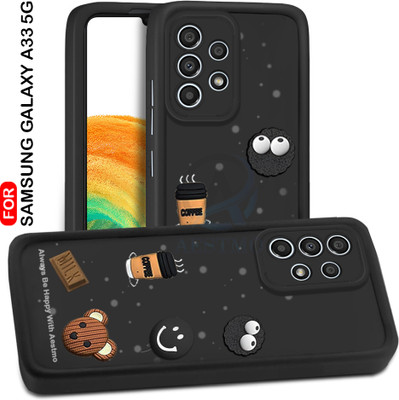 AESTMO Back Cover for Samsung Galaxy A33 5G(Black, Dual Protection, Silicon, Pack of: 1)