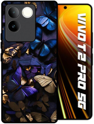 Qrioh Hybrid Back Cover for Vivo T2 Pro 5G(Gold, Grip Case, Pack of: 1)