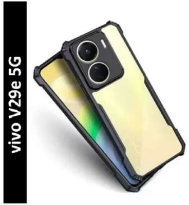 Sciforce Front & Back Case for Vivo V29e Back Cover Case(Black, Transparent, Flexible, Pack of: 1)