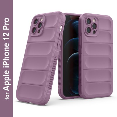 Zapcase Back Cover for Apple iPhone 12 Pro(Purple, 3D Case, Silicon, Pack of: 1)