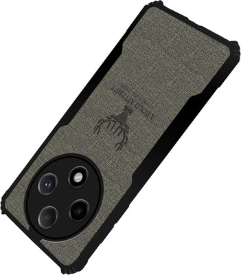 PikTrue Back Cover for Oppo F27 Pro Plus 5G |Vegan PU Leather |Deer Case| Camera Lens Protection(Grey, Shock Proof, Pack of: 1)