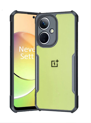 Mobile Mart Back Cover for OnePlus Nord CE 3 Lite 5G(Black, Transparent, Camera Bump Protector, Pack of: 1)