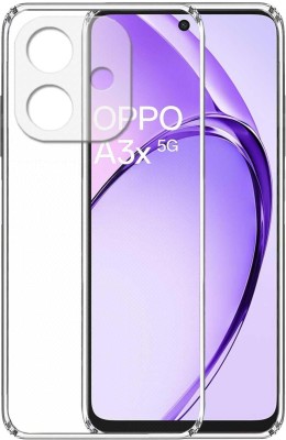 COVERBLACK Back Cover for OPPO CPH2681 / A3x 5G(Transparent, Grip Case, Silicon, Pack of: 1)