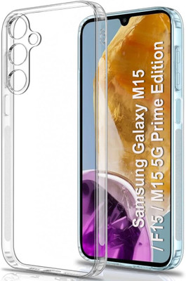 Spinzzy Back Cover for Samsung Galaxy M15 5G Prime Edition(Transparent, Camera Bump Protector, Silicon, Pack of: 1)