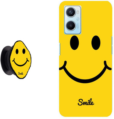 Hello Case Back Cover for Realme 9i, Oppo A76, Oppo A96, Oppo K10(Yellow, Black, Pack of: 2)