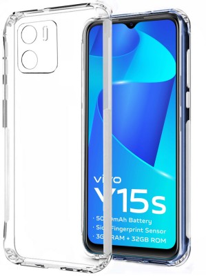 VAPRIF Back Cover for Vivo Y15s, vivo Y15s Camera Protection, Anti-Dust Plug, Slim Shockproof(Transparent, Flexible, Silicon, Pack of: 1)