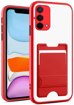 CASE CREATION Back Cover for Oppo F19s(Red, Rugged Armor, Pack of: 1)